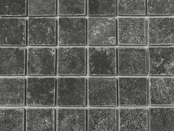 Black Marble getrommelt Mosaik 4,8x4,8x1 cm schwarz grau