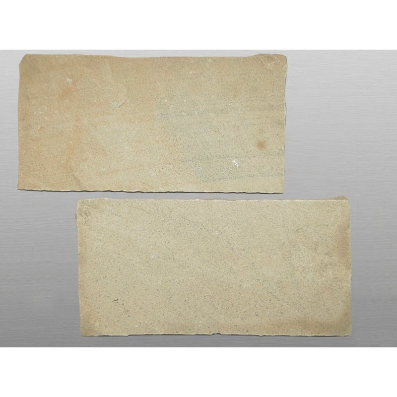 Mint spaltrau Sandstein Platte 60x90x2,5/4 cm gelb/weiß