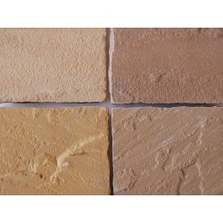 Modak spaltrau Sandstein Platte 40x40x2,5/4 cm rot-braun