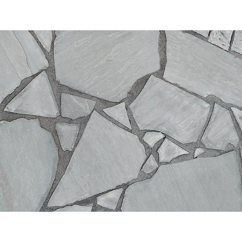 Autumn Grey spaltrau Sandstein Polygonalplatten 4-8 Stk/m² , 2,5-4 cm Stärke grau