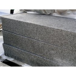China Basalt G684 geflammt Blockstufe 15x35x80 cm dunkelgrau