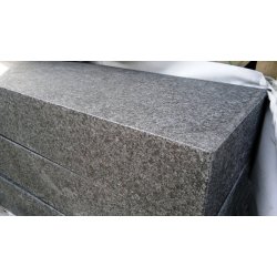 China Basalt G684 geflammt Blockstufe 15x35x100 cm dunkelgrau