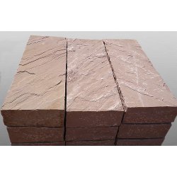 Modak spaltrau Blockstufe 14/16x35x100 cm rot-braun