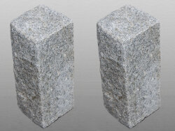 Light Grey Granit G603 gestockt Palisade 12x12x35 cm...