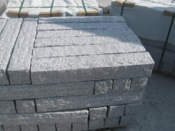 Light Grey Granit G603 gestockt Palisade 12x12x50 cm hellgrau