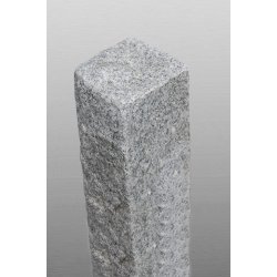 Light Grey Granit G603 gestockt Palisade 12x12x100 cm hellgrau