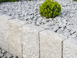 Light Grey Granit G603 gestockt Stele 10x25x60 cm hellgrau