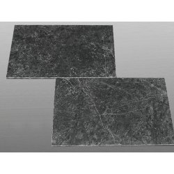 Black Marble getrommelt Fliese 40,6x61x1,2 cm schwarz grau