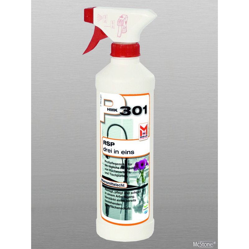 HMK® P301 Reinigung Schutz Pflege - 3 in 1 - 500 ml Sprühflasche