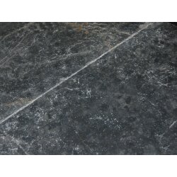 Black Marble getrommelt Fliese 40,6x40,6x1,2 cm schwarz grau