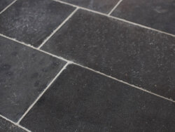 Black Marble getrommelt Fliese 61x30,5x1,2 cm schwarz grau