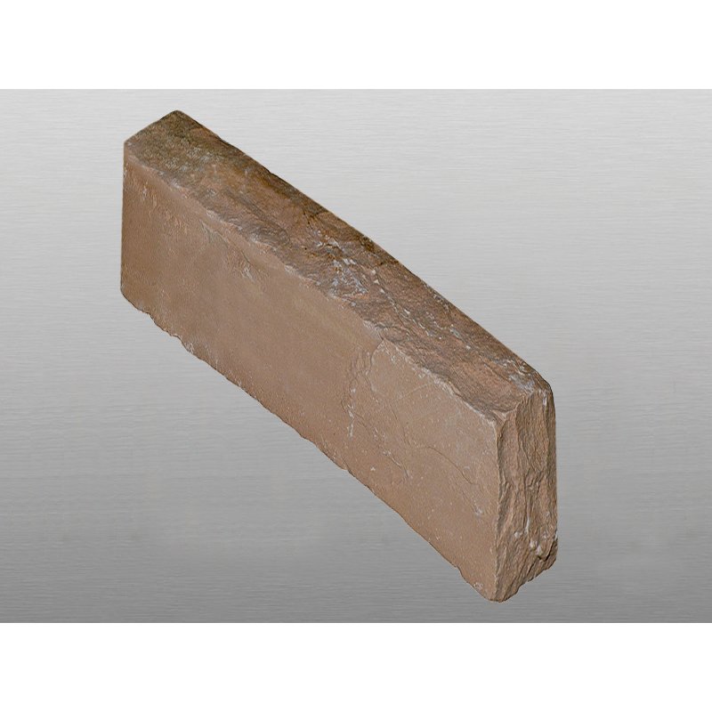 Modak spaltrau Sandstein Stele 10x25x50 cm rot-braun