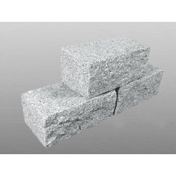 Granit Light Grey gestockt Mauerstein 15x20x35 cm hellgrau