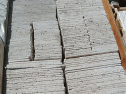 Travertin Beige Select getrommelt Fliese römischer Verband 1,2 cm