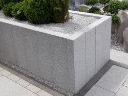 Light Grey Granit G603 geflammt Stele 10x25x60 cm hellgrau