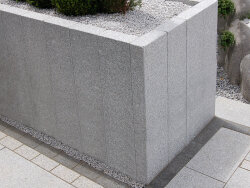 Light Grey Granit G603 geflammt Stele 10x25x60 cm hellgrau