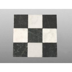 Black Marble getrommelt Fliese 15x15x1 cm schwarz grau