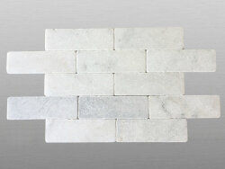 White Marble getrommelt weisser Marmor Verblender...