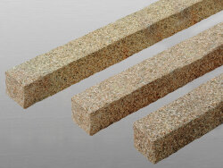 Granit Gelb 082 gestockt Palisade 12x12x80 cm gelb