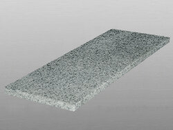 Granit Light Grey G603 geflammt Trittstufe 150x35x3 cm grau