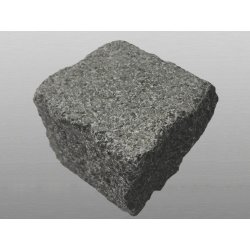Granit Grau dunkel gestrahlt 1 Tonne Pflastersteine 9x9x8 cm grau