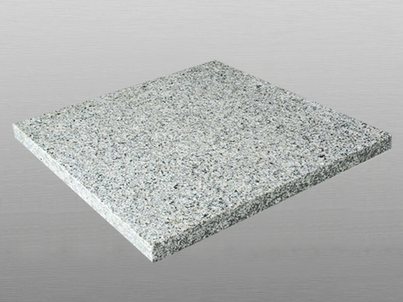 Light Grey Granit G603 geflammt und gebürstet Platte 60x60x3 cm hellgrau