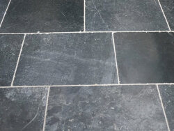 Black Marble Rustik getrommelt Fliese 40,6x61x1,2 cm grau