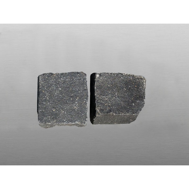 Vietnam Basalt 507 spaltrau 1 Tonne Pflastersteine 7x7x7 cm schwarz