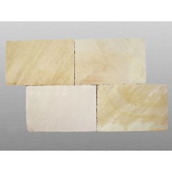 Mint spaltrau Sandstein Platte 40x60x2,5 cm gelb/weiß