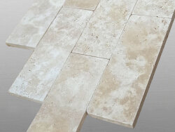 Travertin Beige Light Select getrommelt Verblender...