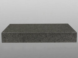 Attika Grey Gabbro geflammt &amp; geb&uuml;rstet Blockstufe 15x35x125 cm dunkelgrau