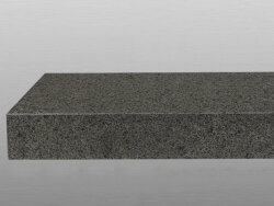 Attika Grey Gabbro geflammt &amp; geb&uuml;rstet Blockstufe 15x35x150 cm dunkelgrau