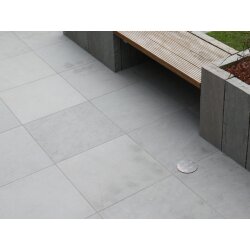 Autumn Grey veredelt Sandstein Platte 60x60x3 cm grau geflammt