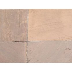 Modak spaltrau Sandstein Platte 60x60x3 cm rot-braun