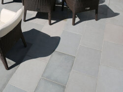 Autumn Grey veredelt Sandstein Platte 60x90x3 cm grau...