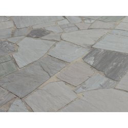 Autumn Grey Sky Grey spaltrau Sandstein Polygonalplatten 3-7 Stk/m² , 2,5 cm Stärke grau