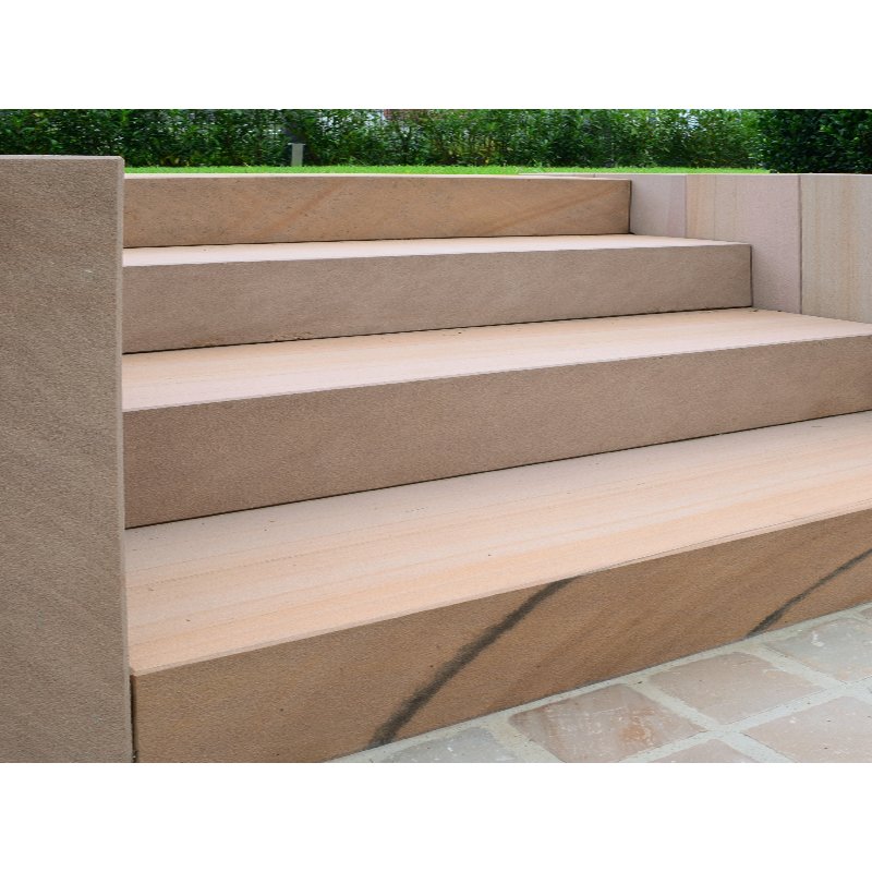 Forest sandgestrahlt & gebürstet Blockstufe 15x35x150 cm braun veredelt