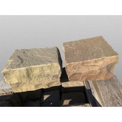 Colorado Mix Sandstein Herbstlaub spaltrau Pflastersteine 10x10x5/7 cm