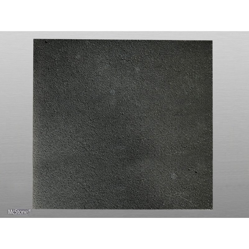 Indien Kerala Basalt kugelgestrahlt 15x15x3 cm schwarz