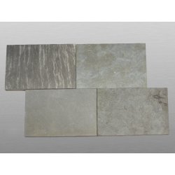 Kalahari Black sandgestrahlt &amp; geb&uuml;rstet Sandstein Platte 40x60x3 cm grau