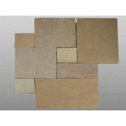 Forest spaltrau antik Sandstein Platte gro&szlig;er r&ouml;mischer Verband x2,5 cm braun