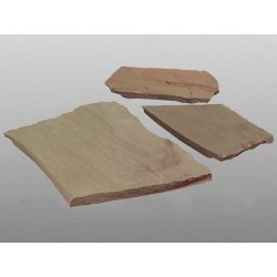 Forest spaltrau Sandstein Polygonalplatten 3-7 Stk/m&sup2;, 2,5 cm St&auml;rke beige/grau/braun