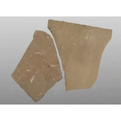 Forest spaltrau Sandstein Polygonalplatten 3-7 Stk/m², 2,5 cm Stärke beige/grau/braun