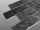 Black Marble getrommelt Wandverblender 15x7,5x1 cm schwarz grau