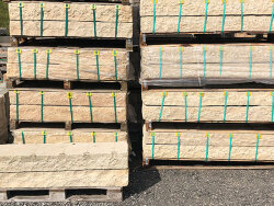 Mint spaltrau Blockstufe 15x35x200 cm beige/gelb kalibriert