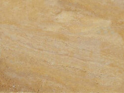 Travertin Yellow (Gold) getrommelt Platte 60x60x3 cm dunkel-gelb