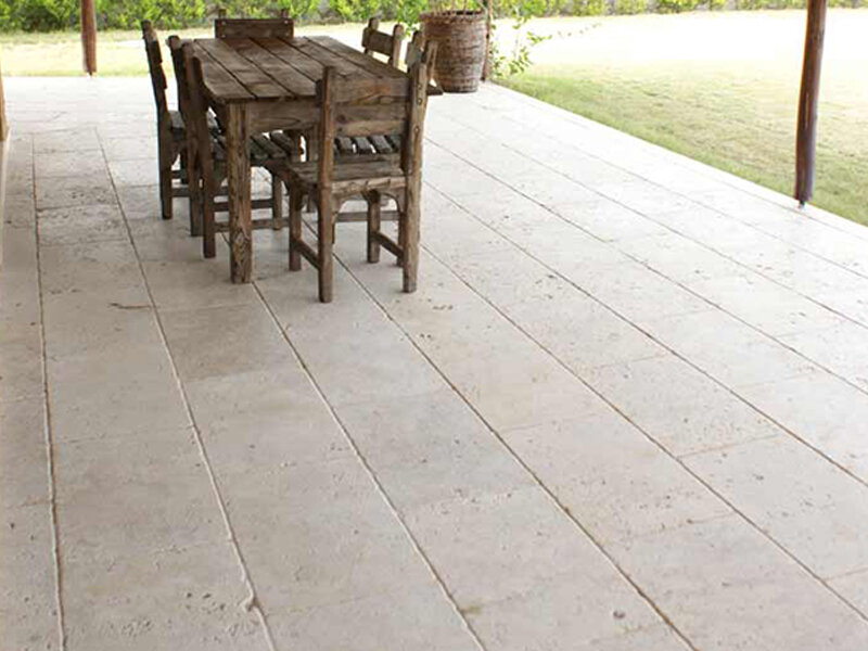 Travertin Beige Select getrommelt Platte 60x40x3cm