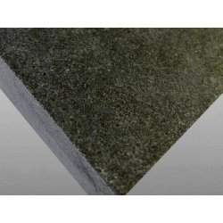 Nigrum Granit Wassergestrahlt Platte 40x60x3 cm schwarz gefast