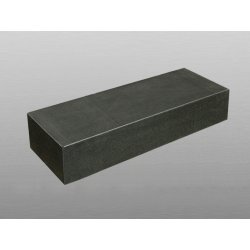 Nigrum Granit A275 geflammt &amp; wassergestrahlt Blockstufe 15x35x120 cm dunkelgrau