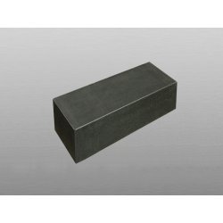 Nigrum Granit A275 geflammt &amp; wassergestrahlt Blockstufe 15x35x50 cm dunkelgrau